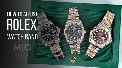 adjust watch band rolex|Rolex watch band adjustment instructions.